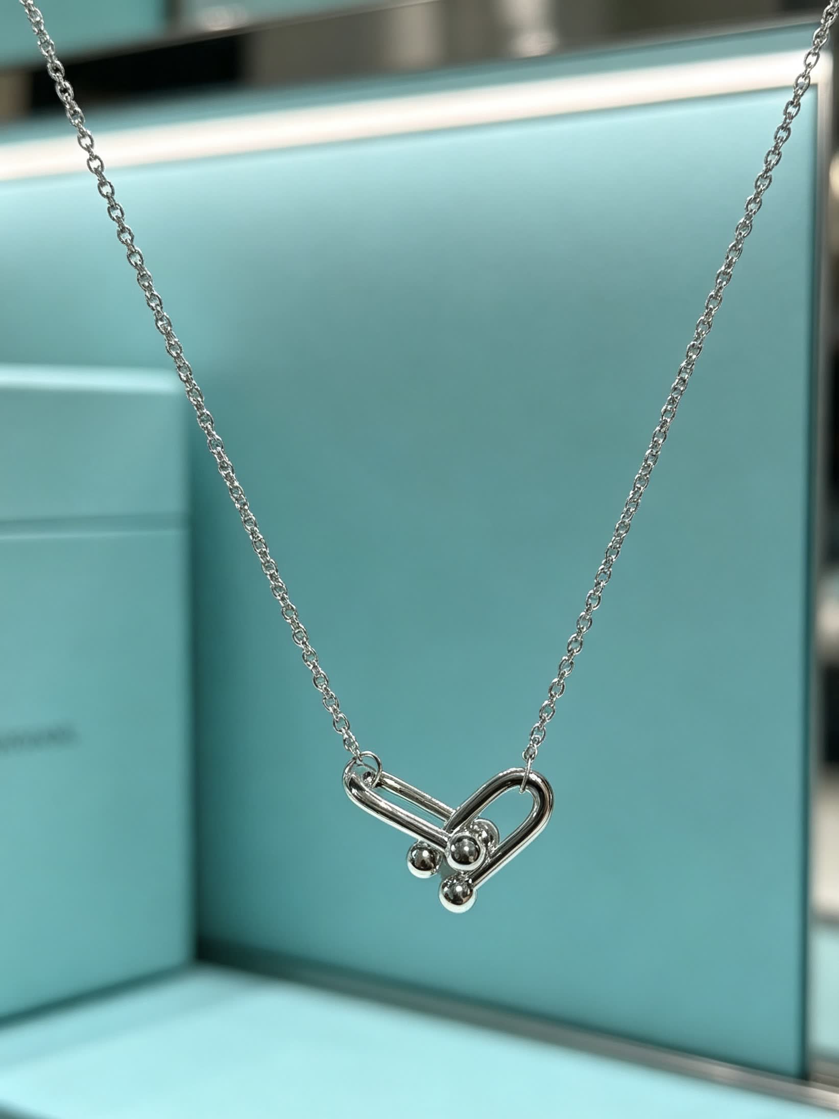 Tiffany & Co. Elsa Peretti® Silver Heart Tag Necklace